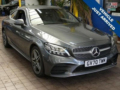 Used Mercedes C200 AMG line 184 HP (135 kW) 2021 Grey Coupe