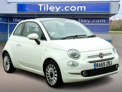 Used Fiat 500 Lounge 69 HP (50 kW) 2016 White Hatchback