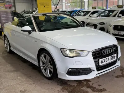Used Audi A3 Cabriolet S-Line 184 HP (135 kW) 2015 White Cabriolet