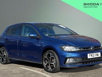 Used VW Polo R-line 95 HP (69 kW) 2021 Blue Hatchback