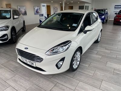 used Ford Fiesta 1.0 EcoBoost 125 Titanium 5dr with Parking Sensors, Power Fold Mirrors, Sat Nav