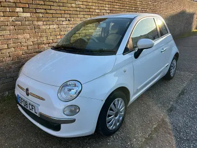 Used Fiat 500 Pop 69 HP (50 kW) 2008 White Hatchback