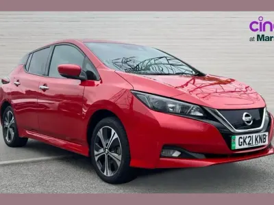 Used Nissan Leaf N-Connecta 160 kW (218 HP) 2021 Red Hatchback