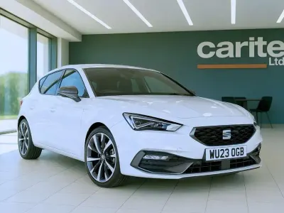 Used Seat Leon FR Sport 150 HP (110 kW) 2023 White Hatchback