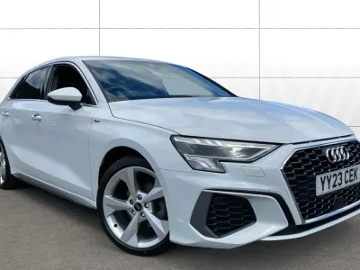 Used Audi A3 S-Line 150 HP (110 kW) 2023 White Sedan