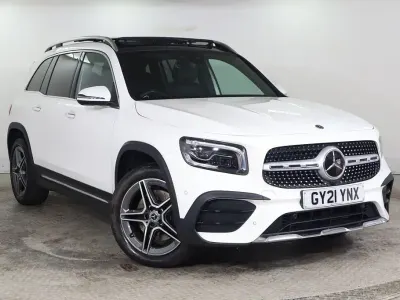 Begagnad Mercedes GLB220 AMG line 2021 Vit SUV