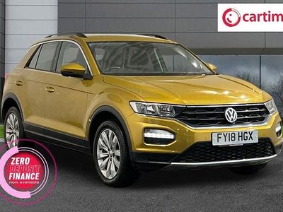Yellow Used 2018 VW T-Roc SE SUV | £10,899 (Fair price)