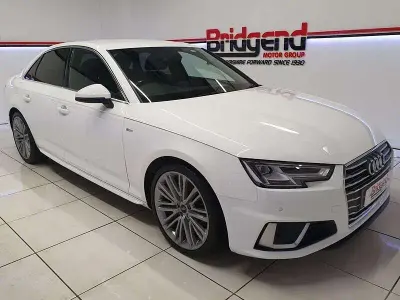 Used Audi A4 S-Line 150 HP (110 kW) 2019 White Sedan