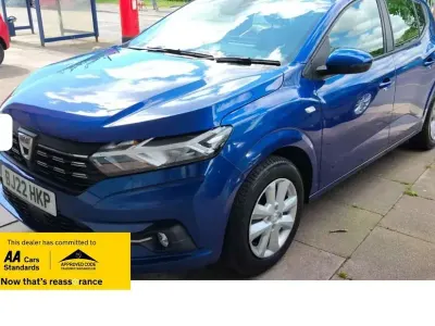 Used Dacia Sandero Comfort 89 HP (65 kW) 2022 Blue Hatchback