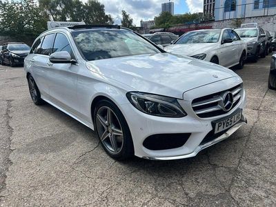 White Used 2015 Mercedes C220 AMG Line Premium Plus Estate | £7,990 (Expensive)