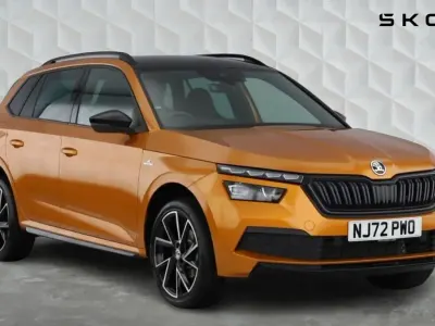 Used Skoda Kamiq Monte Carlo 150 HP (110 kW) 2022 Phoenix orange metallic SUV