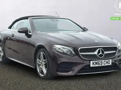 Used Mercedes E220 Active 194 HP (142 kW) 2019 Red Cabriolet