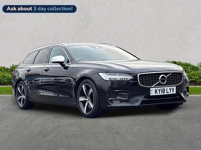 Used Volvo V90 R-Design Pro 235 HP (172 kW) 2018 Black Estate