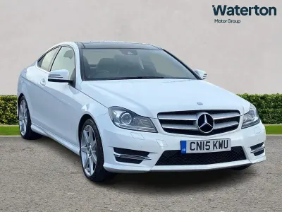 Used Mercedes C180 Sport Edition 156 HP (114 kW) 2015 White Coupe