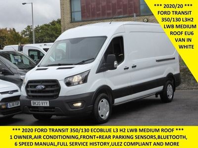 used Ford Transit 350 LEADER L3 H3 ECOBLUE 2.0 TCI 130 BHP EURO 6