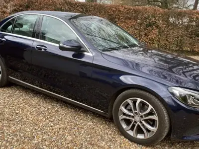 Used Mercedes C220 Premium 170 HP (125 kW) 2017 Blue Sedan