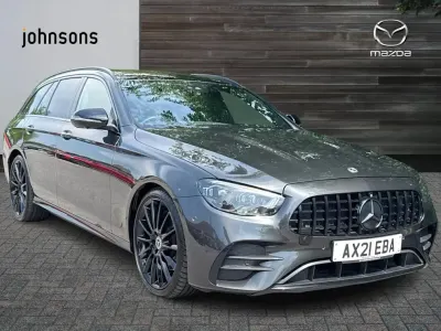 Used Mercedes E220 AMG line 191 HP (140 kW) 2021 Grey Estate