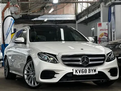 Used Mercedes E220 AMG Line Premium 2018 White Estate