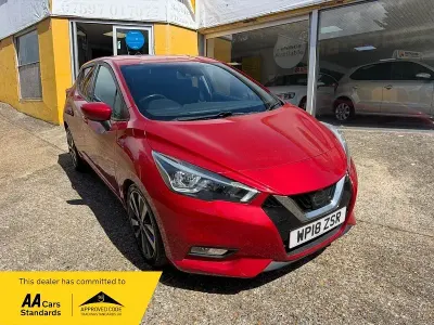 Used Nissan Micra Tekna 90 HP (66 kW) 2018 Red Hatchback