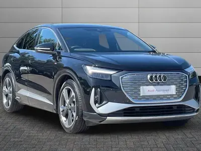 Used Audi Q4 Sportback e-tron S-Line 147 kW (201 HP) 2023 Mythos black SUV