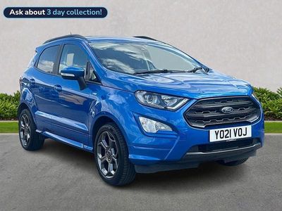 Blue Used 2021 Ford Ecosport ST-Line SUV | £10,997 (Fair price)