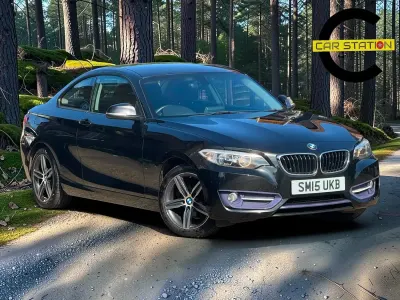 Used BMW 218 Sport Line 2015 Black Coupe