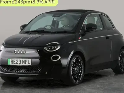 Used Fiat 500e La Prima 86 kW (118 HP) 2023 Black Cabriolet