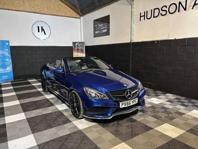 Used Mercedes E220 AMG line 2016 Blue Cabriolet