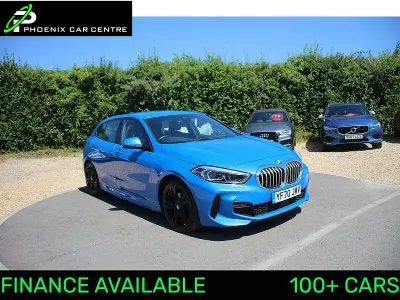 Used BMW 118 M Sport 140 HP (102 kW) 2020 Misano blue metallic Hatchback