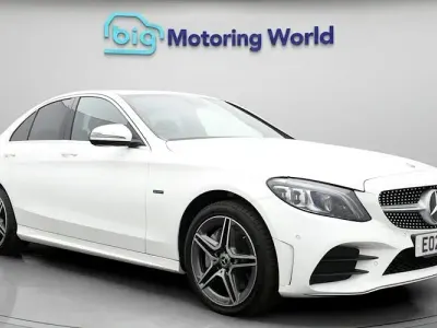 Used Mercedes C300e AMG line 320 HP (235 kW) 2021 White Sedan