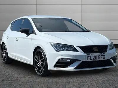 Used Seat Leon CUPRA 290 HP (213 kW) 2020 White Hatchback
