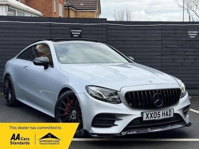 Used Mercedes E350 AMG line 2019 Silver Coupe