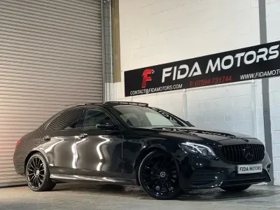 Used Mercedes E220 AMG line 2020 Black Sedan