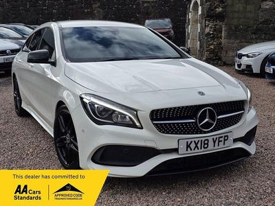 Used Mercedes CLA200 Shooting Brake AMG line 136 HP (100 kW) 2018 White Estate