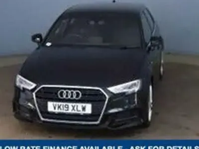 Used Audi A3 S-Line 116 HP (85 kW) 2019 Black Sedan