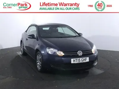 Used VW Golf Cabriolet SE 122 HP (89 kW) 2015 Blue Cabriolet