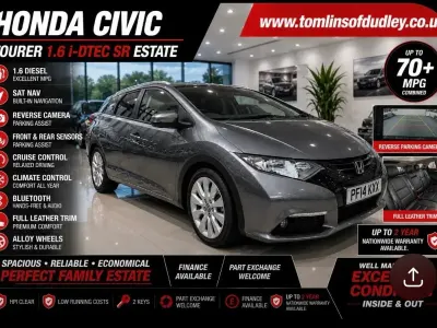 Used Honda Civic SR 120 HP (88 kW) 2014 Grey Estate