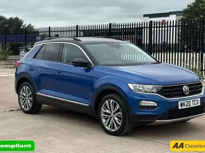 Used VW T-Roc Design 150 HP (110 kW) 2020 Blue SUV