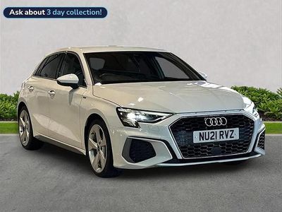 Used Audi A3 S-Line 147 HP (108 kW) 2021 White Sedan