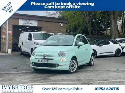 Gebraucht Fiat 500 Lounge 85 PS (62 kW) 2016 Grün Kleinwagen