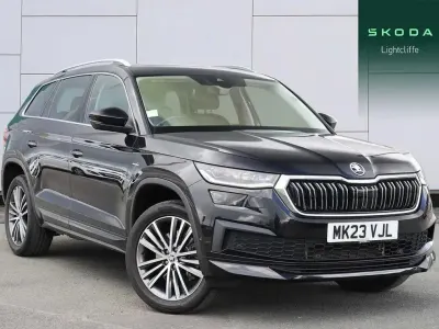 Used Skoda Kodiaq LAURIN & KLEMENT 150 HP (110 kW) 2023 Black magic pearl effect SUV