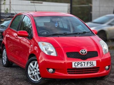 Red Used 2007 Toyota Yaris Hatchback | £3,495 (Fair price)