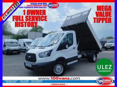 Used Ford Transit 130 HP (95 kW) 2018 White Van