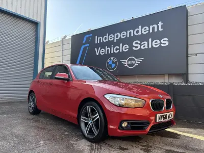 Used BMW 118 Sport Line 136 HP (100 kW) 2018 Red Hatchback