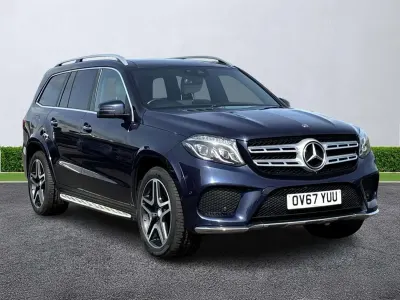 Used Mercedes GLS350 AMG line 258 HP (189 kW) 2017 Blue SUV