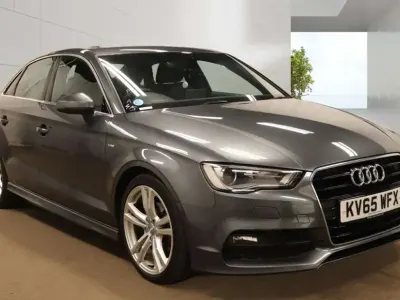 Begagnad Audi A3 S-Line 2015 Grå Sedan