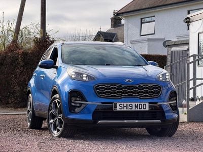 Usado Kia Sportage GT-Line 134 HP (98 kW) 2019 Azul SUV