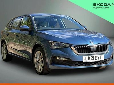 Used Skoda Scala SE L 108 HP (79 kW) 2021 Blue Hatchback