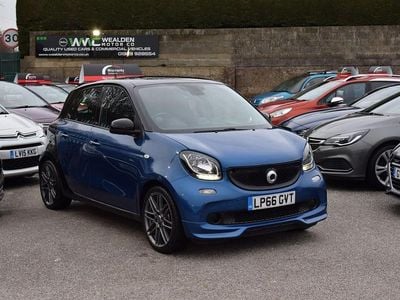 Used Smart ForFour Brabus 90 HP (66 kW) 2016 Blue Hatchback
