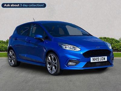 Used Ford Fiesta ST-Line 125 HP (91 kW) 2019 Blue Hatchback